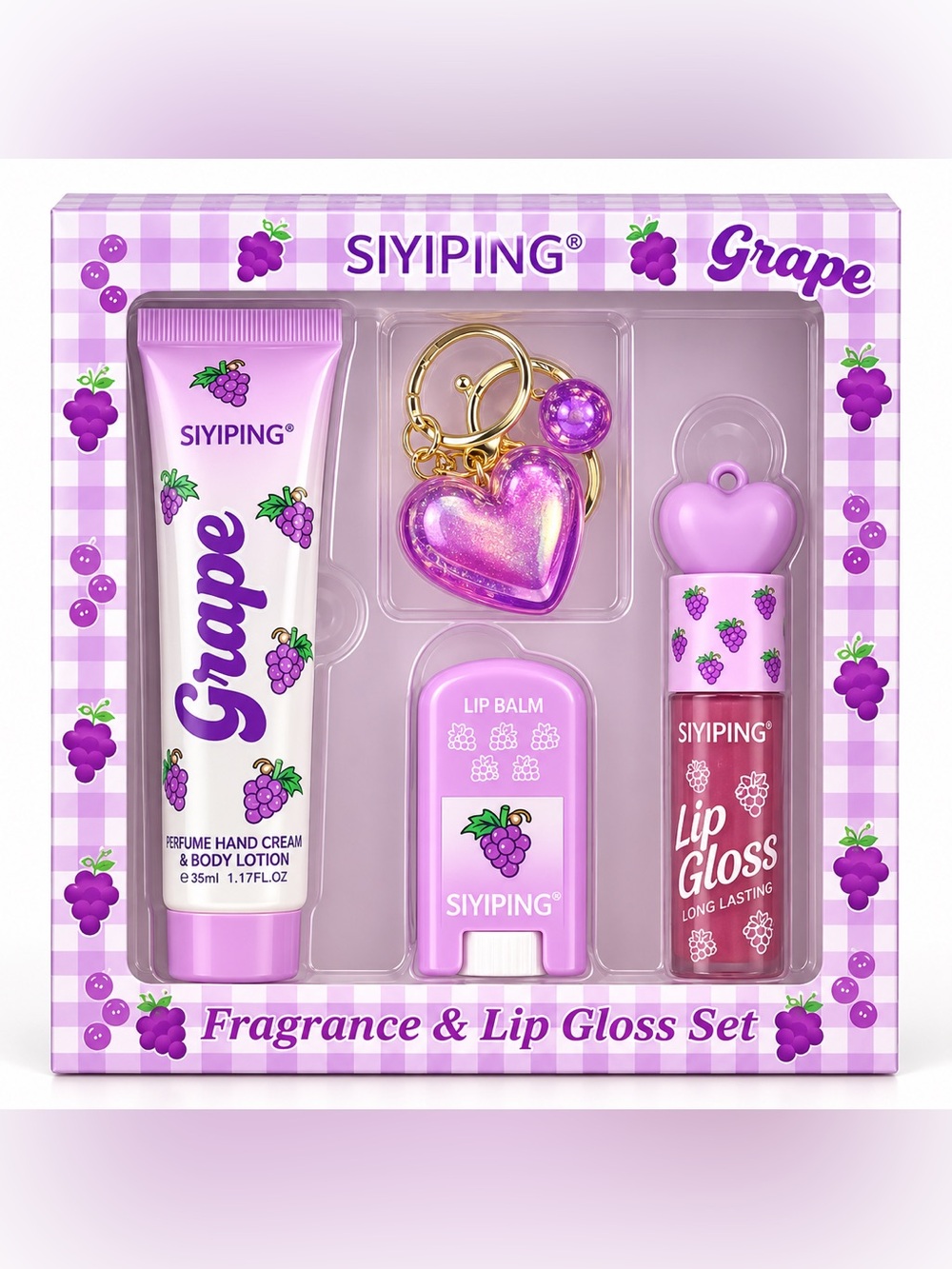 4pc. Grape Beauty Set